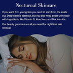 Glotrition Beauty Sleep Gummy | Deeper, Higher Quality Sleep | Rejuvenate & Moisturize Skin at Night | Non-Habit Forming with Natural Ingredients | 60 Gummies