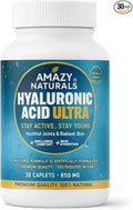 Hyaluronic Acid Ultra, 850mg, 30 Caplets, Premium Joint and Skin Supplement