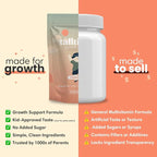 Talltitude Growth Gummies - Natural Height Support & Bone Strength Supplement for Kids & Teens with Vitamin D, Calcium, Ashwagandha, L-Arginine - 60 Gummies