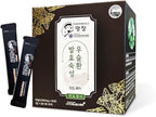 JH Fermented Achyranthes Granules - 30 Stick Packs (90g) | Korean Traditional Herbal Supplement with 40% Fermented Achyranthes Root, Du-Zhong & Safflower Seeds, 우슬환 3.17oz