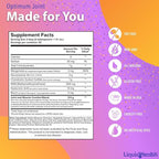 LIQUIDHEALTH Optimum Joint Support Supplement with Glucosamine, Chondroitin, MSM, Hyaluronic Acid - Triple Strength Liquid Vitamins, Gluten-Free, Dairy-Free, Soy-Free Joint Juice, Made in USA (32 oz)