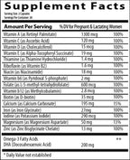 Research Labs Prenatal Vitamins for Women: 6X More Bioavailable Methylated Folate Folic Acid MTHF 5 | Supports Brain Development, Healthy Growth