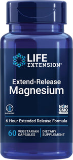 Life Extension Extend-Release Magnesium Prolonged Health Support & Vitamin D3 5000 IU 125 mcg Bone, Brain & Immune Health - 60 Capsules & 60 Softgels