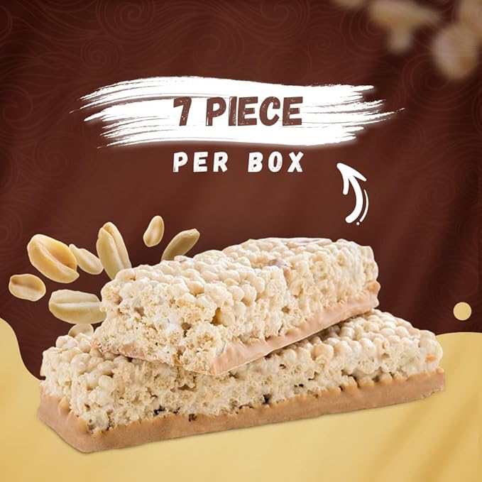 Proti-Thin Fluffy Nutter Protein Bars, 15g Protein, Low Calorie, Very Low Carb (VLC), Low Fat, High Fiber Snack Bar, KETO Diet Friendly, Ideal Protein Compatible, No Gluten Ingredients, 7 /Box