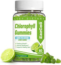 Chlorophyll Gummies for Body Odor Deodorant*, Sugar Free Chewable Chlorophyll for Immune Support Women Vegan, 60 Count (Lemon)