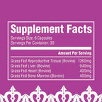The Fittest Queen Organ Supplement, Hormone & Energy Support, 180 Capsules