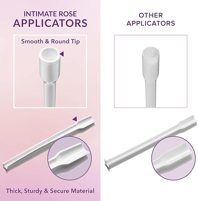 Intimate Rose 15 Count Vaginal Suppository Applicator - Fits Most Boric Acid Suppositories & Vaginal Suppository - Individually Wrapped Suppository Applicators from