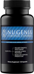 Nugenix Cortisol Control - Cortisol Reducer and Adrenal Support Manager Supplement for Men, 60 Capsules