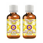Deve Herbes Pure Papaya Seed Oil (Carica Papaya) Cold Pressed (Pack of Two) 100ml X 2 (6.76 oz)