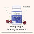 EZ Melts Multivitamin + Iron - Daily Multivitamin for Women & Men - Supports Healthy Energy Levels & Antioxidant Protection - Non-GMO & Vegan - Tropical Cherry - 120 Dissolvable Tablets (60 Servings)