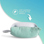 NYOrtho Hand Contracture Cushion 6" x 3" - 1-Pack Palm Grip for Stroke Recovery & Orthopedic Support - Latex-Free, Odor-Control, Sweat-Resistant, Machine Washable Palm Protector with Elastic Strap