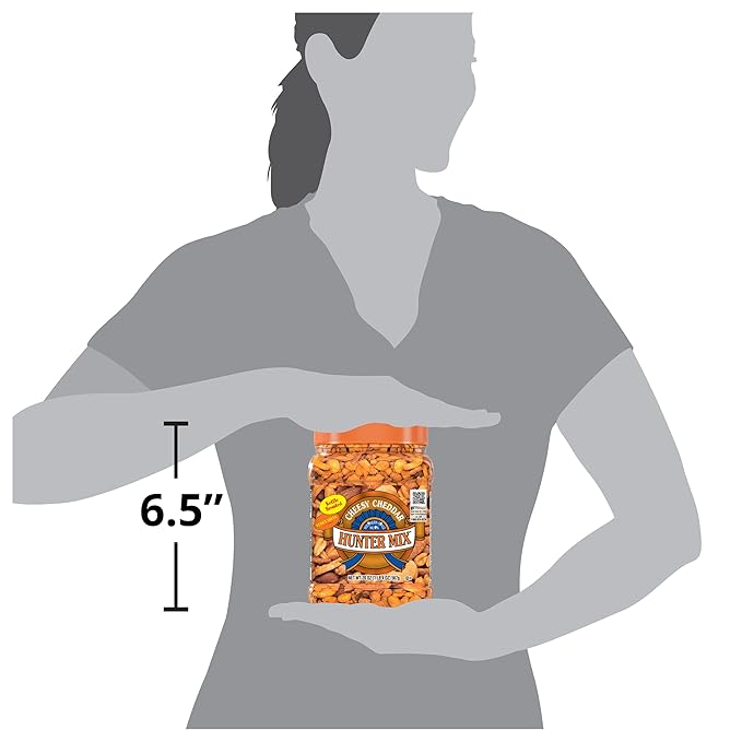 Southern Style Nuts Cheesy Cheddar Hunter Bulk Trail Mix,20 oz,Roasted Peanuts,Sesame Sticks,Corn Sticks,Almonds & Cashews,Mixed Nuts,Snacks for Adults & Kids,(Pack of 2)