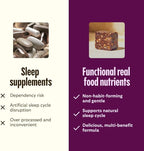 GEM Sleep Aid, Nighttime Bite, Melatonin Free, L-Theanine, Magnesium, Valerian Root Extract | Vegan and Gluten Free | Earthy Chocolate Cherry (28 Pack)