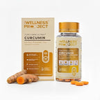 The Wellness Project Turmeric Curcumin with Curcuwin Ultra+ 250mg | Supports Joint, Muscle & Lung Health | for Mobility & Recovery | for Women & Men | 60 Tablets – 2 Month Supply (Pack of 2)