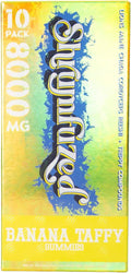 Shrumfuzed Shrumfuzed - Proprietary Nootropic Gummy 8000mg - Lion's Mane, Reishi, Chaga, and Cordycep Nootropic Mushroom Blend (10, Banana Taffy)