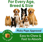 PAWFECTCHEW Dog Pee Grass Chews - Grass Treatment for Pet Urine - Neutralizer for Green Grass Burn Urine Spots - Green Lawn Chews for Dogs with Probiotics - Made in USA (120Ct)