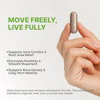 Bone & Joint Support Supplement Inspired by Chinese Herbal Wisdom for Mobility, Flexibility and Stability - with Notoginseng & Salvia - Made in USA - 60 Vegan Capsules