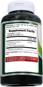 FITO MEDIC'S Lab Chlorophyll Supplement, 200 Softgels, Chlorophyll Capsules