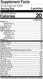 FARMASi Nutriplus Kids Multivitamin Gummies, 13 Vitamins and Minerals with Elderberry Extract, Strawberry Flavor, Vegan Gelatin Free, 60 Gummies, 5.8 oz