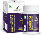 NutriZing Vegan Probiotics for Digestive Health - 30 Billion CFU & 16 strains - Bifidobacterium & Lactobacillus Probiotics for Men & Women - Delayed Release Probiotic Gut Health Supplement
