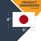 Magnet Me Up Japan Japanese Flag Car Magnet Decal, 4x6 Inches, Heavy Duty Automotive Magnet for Car, Truck SUV