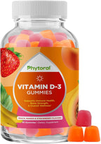 Chewable Vitamin D Gummies for Adults - Delicious Daily Vitamin D3 Gummies with D3 2000IU per Serving - Gluten and Gelatin Free Non-GMO Gummy for Adult Immunity Support - 60 Count