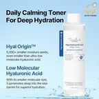 THE LAB by BLANC DOUX Oligo Hyaluronic Acid Hydrating Toner 200ml– Hydrating Toner for Sensitive Skin, pH Balance, Korean Skin Care, Alcohol-Free, Vegan Formula, 6.76 fl. oz