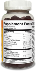 Amazon Basics Immune Plus Elderberry Gummy, 60 Count