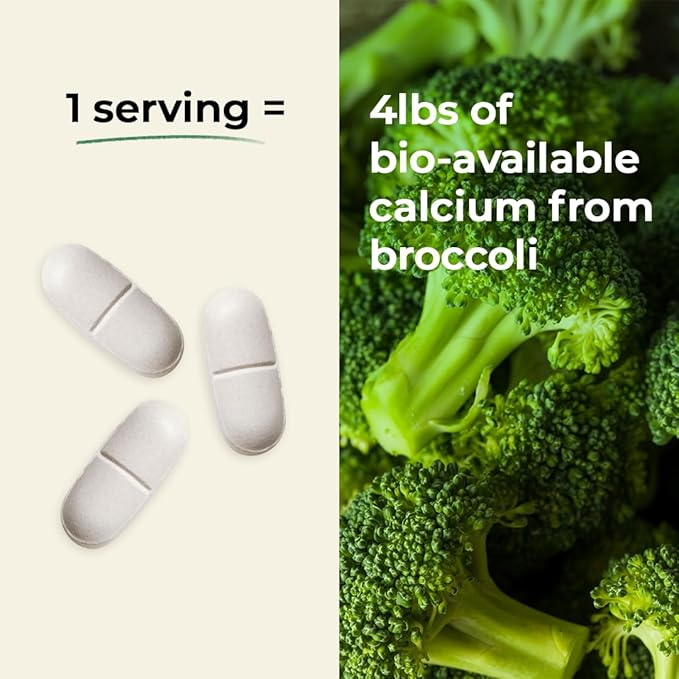 PlantFusion Organic Vegan Calcium, Premium Organic Plant Based Calcium (1000mg) Sourced from Icelandic Red Algae, Plus Magnesium, D3, K2, Iron and Boron, 180 Vegan Tablets