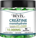 Creatine Gummies, Potent creatine monohydrate Gummies,for Energy Boost, Increase Strength and Build Muscle,withL-Taurine, B12 Gluten-Free, Sugar Free,90Count
