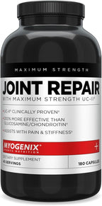 Myogenix Joint and Tissue Supplement – Glucosamine & Chondroitin with UC-II® and MSM, Joint Support Vitamins for Men, Bone and Joint Health Supplement (180 Capsules)