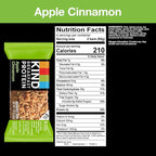 KIND Breakfast Protein, Healthy Snack Bar, Apple Cinnamon, Gluten Free Breakfast Bars, 8g Protein, 1.76OZ Packs, 12 Count (Pack of 2)
