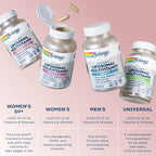 SOLARAY Liposomal Multivitamin for Women 50 Plus, Enhanced Absorption with Iron, Vitamin D, Vitamin C, B12, Biotin & More, Immune Support & Bone Health, Vegan, 60 Servings, 120 VegCaps