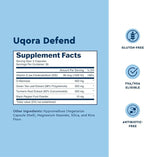 Uqora Defend - Urinary Tract Health Supplement - Support Bladder Health & Cleanse Biofilm* with D-Mannose, Green Tea Extract, Turmeric Extract & More - Gluten-Free - 60 Capsules (30-Day Supply)