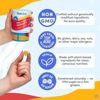 FIRST DAY Kids Probiotic Gummies - 3 in 1 Probiotics for Kids + Prebiotic & Postbiotic - Prebiotics & Probiotics for Digestive Health & Immune Support – Vegan, Gluten Free, 30-Day Supply