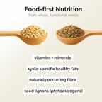 Seed Cycle® Pre-Ground Seed Cycling Kit for Hormone Balance Support | Phase 1 Pumpkin & Flax | Phase 2 Sunflower & Sesame | Lab Tested | One-Month Supply