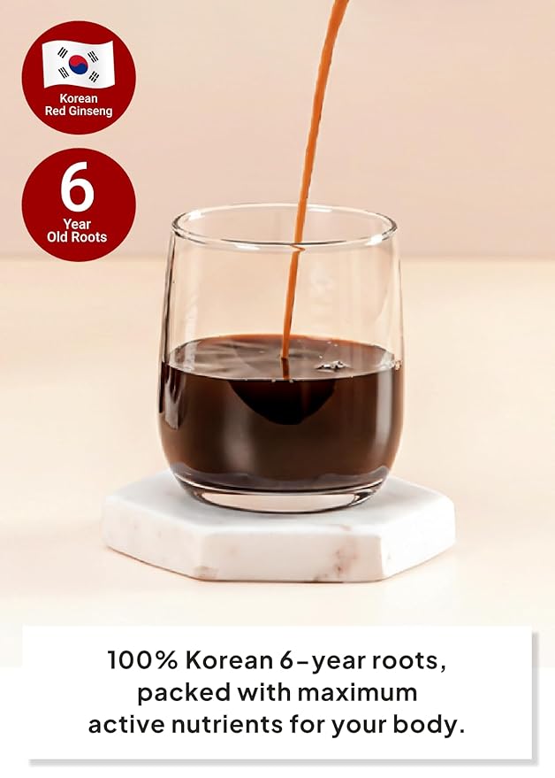 Korean Food Korean Red Ginseng One Day Plus Stick, Traditional Ginseng Liquid Drink, 33.8 fl oz Total (0.34 fl oz / 10 mL x 100 Sticks), Individually Wrapped, Premium Gift Set