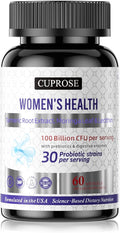Probiotics for Women 100 Billion CFUs, Menopause, Joint Support & Bloating Relief, Turmeric Curcumin Moringa with Cranberry, Probiotics for Women Digestive Health - 60 Softgels