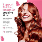 Hair Skin and Nails Gummies, 5000 mcg Biotin with Vitamins A, C, D2 & E, B-Complex, Zinc & Iodine, Hair Skin and Nails Vitamins for Women & Men, Supports Hair Growth, Nails, Glowing Skin - 60 Gummies