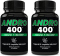 Andro400 Natural T Booster Supplements for Men – Traditional Tongkat Ali (Eurycoma Longifolia) 100:1 Extract – Herbal Formula for Energy, Stamina, & Metabolic Support – 2 Packs, 120 Capsules