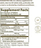 Solgar Triple Strength Glucosamine Chondroitin MSM, 120 Tablets - Promotes Healthy Joints, Supports Comfortable Movement - Shellfish Free - Gluten Free, Dairy Free - 60 Servings