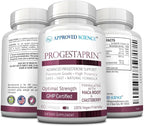 Approved Science Progestaprin - Progesterone Support Supplement - 3 Bottles - 180 Capsules - Vegan