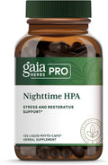 Gaia Herbs Pro Nighttime HPA - Restorative & Healthy Sleep Support Supplement* - Relaxation Support Supplement* with Ashwagandha Root Extract & Cordyceps Mushroom - 120 Liquid Phyto-Caps (60 Servings)