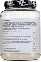 NAKED Vanilla Whey Isolate Protein - Only 4 Ingredients, 30g Grass-Fed Protein, Undenatured, No GMO, No Soy, Gluten-Free, No Preservatives - 24 Servings