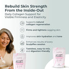 Sculpiflex Hydrolyzed Collagen Peptides Powder, Marine, Bovine, and Chicken Unflavored Multi Collagen Complex for Women, Firms Skin and Boosts Elasticity, Hydrating with Hyaluronic Acid (30 Servings)