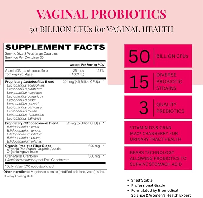 with Clarity Pre/Probiotic with Vaginal and Urinary Support