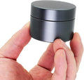 Portable Daily Pill Case, Heavy Duty Aluminium Alloy Round Pill Box, Waterproof Travel Pill Organizer, Pocket Purse Medicine Vitamin Holder EDC Container for Outdoor Camping Working