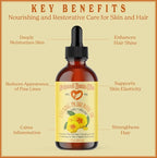 Natural Born Oils Evening Primrose Oil, 1 Gallon, Organic, Cold-Pressed, Vitamins & Minerals, Deep Skin Care, Hair Vitality