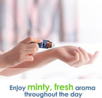 Peppermint Essential Oil Roll-On 10 ml - Pure, Natural & Prediluted Blend with Fresh Minty Aroma - Roller for Aromatherapy & Headache Relief - Nexon Botanics