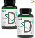 Puori Vitamin D3 Softgels, 2500 IU (62.5 mcg) - Fast Absorbing Vitamin D3 Supplements for Immune System Support, Bone Health & Density and Healthy Muscle Functions - Non-GMO & Gluten-Free - 240 Count